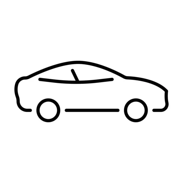 Vehículo Automobile Transportation Line Icon Forma Moderna Auto Sign Coche — Vector de stock