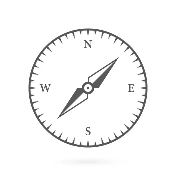 Adventure Direction Arrow to North South West East Orientation Navigator Modern Sign. Compass Map Silhouette Icon. Rose Wind Navigation Retro Equipment Glyph Pictogram. Isolated Vector Illustration.