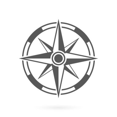 Rose Wind Navigasyon Retro Ekipman Glyph Pictogram. Macera Yön Oku 'ndan Kuzey Batı Oryantasyon Navigatörü Modern İşaret' e. Pusula Haritası Siluet Simgesi. İzole Vektör İllüstrasyonu.