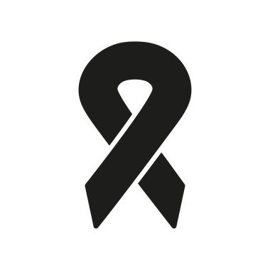 Hastalık Tabelalı İnsanları Destekleyin. HIV Farkındalık Günü Lineer Sembolü. Kanser Kurdelesi Silueti Simgesi. Prostat Kanseri Hoşgörü, Dayanışma Göğüs Kanseri Kabartması. İzole Vektör İllüstrasyonu.
