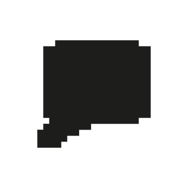 Konuşma Baloncuğu Resim Simgesi. İletişim, Diyalog ve Konuşma Sembolü. Retro Style Sohbet Arayüzü Elementi. İzole Vektör İllüstrasyonu.