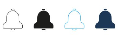 Bell Line ve Solid Icon Set 'e haber verin. Dijital İletişim ve Kullanıcı Arayüzü Tasarımı için Sembol Koleksiyonunu Uyarı ve Hatırlat. Çok Yönlü Bildirim Simgeleri. İzole Vektör İllüstrasyonu.