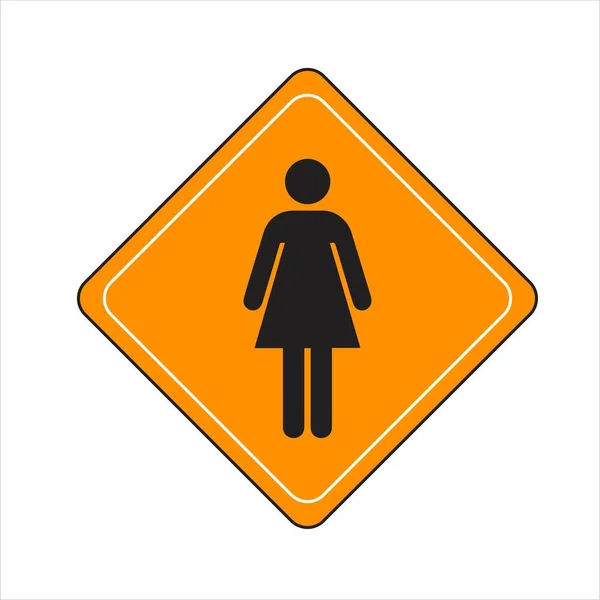 Toilet Restroom Symbol Women Men Sign — Stock Vector