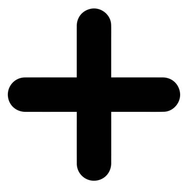 Artı sembol. Temel matematik sembolü işareti. Artı simge, Hesaplayıcı düğmesi simgesi. Vektör olarak iş finans kavramı. izole