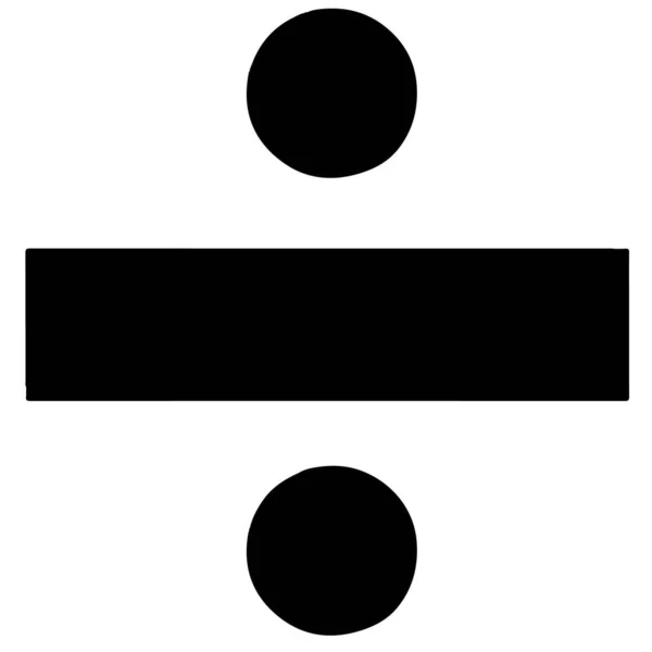 Symbol Der Teilung Grundlegende Mathematische Symbolzeichen Taschenrechner Symbol Business Finance — Stockvektor
