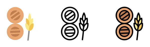 Barrels, beer vector icon in different styles. Line, color, filled outline.