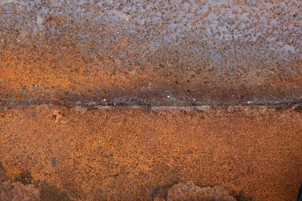 Doku Arkaplan Veya Kaplama Için Uygun Paslı Metal Plakayı Kapat — Stok fotoğraf