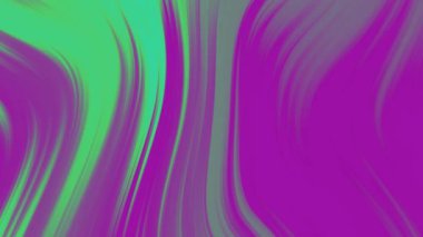 Yeşil, mor renk dalgalı gradyan desen. 4k çözünürlük 2B arkaplan