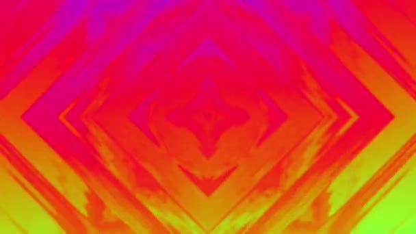 Fast Color Changing Kaleidoscopic Pattern Animation Resolution Backdrop — Stockvideo
