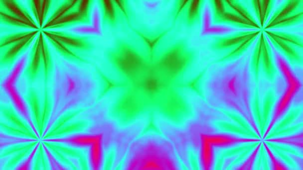 Kaleidoskopische Muster Pastellfarbig Animieren Auflösung Hintergrund — Stockvideo