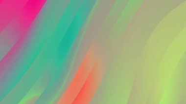 Yumuşak dalga gradyan desen animasyonu. 4k çözünürlük 2B arkaplan