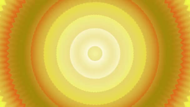 Yellow Circular Fast Motion Radial Center Resolution Backdrop — Stock Video