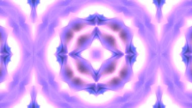 Ortadaki pembe kaleydoskopik animasyon. 4k çözünürlük 2B arkaplan
