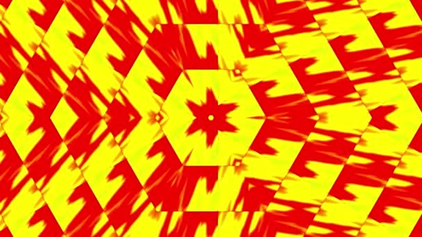 Glass Kaleidoscope Red Yellow Gradient Transition Color Background Resolution Backdrop — Stock video