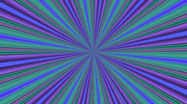 Transition color of energy linear line radial from center. 4k resolution 2D backdrop