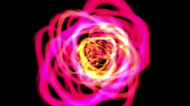 Rotation of red spiral energy effect animation. 4k resolution 2D backdrop