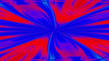 Swirl rotation contrast blue red abstract animation. 4k footage PC 2D rendering