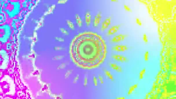Gradient Colorful Pattern Mandala Kaleidoscope Resolution Backdrop — Stockvideo