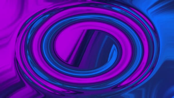 Swirl Ellipse Blue Purple Abstract Animation Footage Rendering — Video Stock