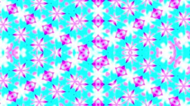 Kaleidoscope glow gradient effect animation. 4k footage PC 2D rendering