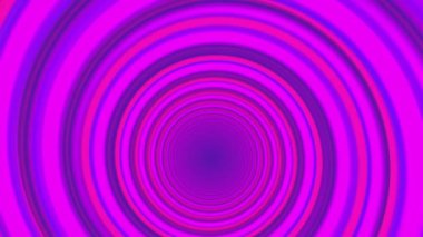 Circular tunnel pink color animation background. 4k footage PC 2D rendering