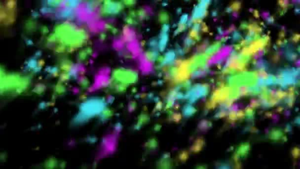 Colorful Sparkle Drop Effect Animation Background Footage Rendering — Video