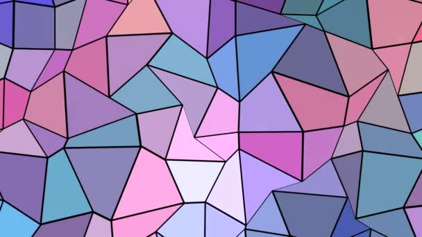 Low Poly Transition Color Animation Background Resolution Backdrop — 图库视频影像