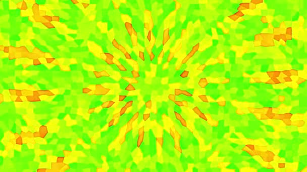 Colorful Fractal Noise Pattern Kaleidoscope Animation Resolution Backdrop — Stock video