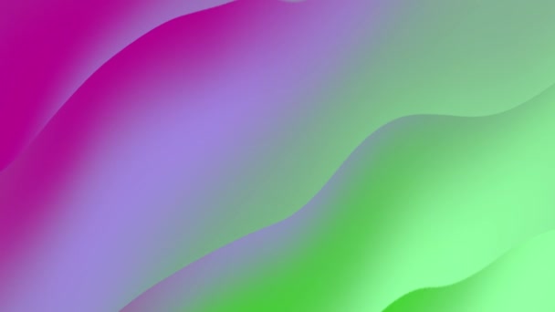 Green Purple Wavy Pattern Gradient Background Resolution Backdrop — Αρχείο Βίντεο