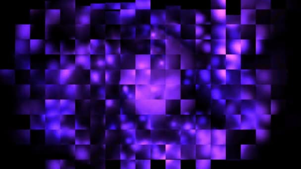 Square Block Effect Purple Energy Form Effect Background Resolution Backdrop — Stock video