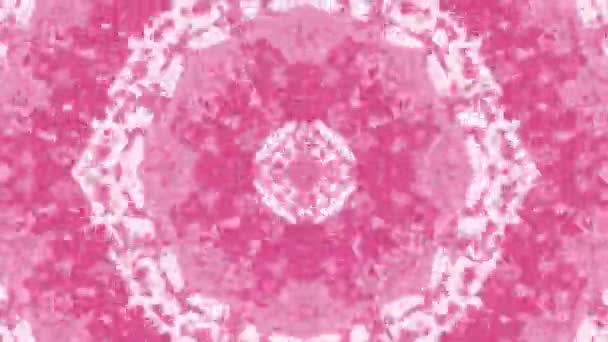 Pink Fast Motion Mirror Kaleidoscopic Abstract Background Resolution Backdrop — Stockvideo
