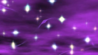 Purple smoke glow star animation background. 4k resolution 2D backdrop