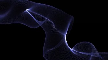 Blue swirl mir animation background. 4k resolution 2D backdrop