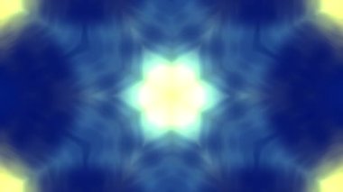 Glowing kaleidoscopic abstract background. 4k resolution 2D backdrop