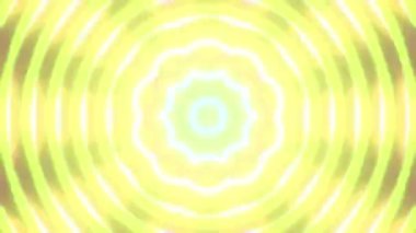Yellow glow fast motion kaleidoscopic background. 4k resolution 2D backdrop