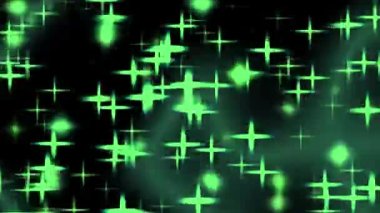 Green glitter glow animation. 4k resolution 2D backdrop