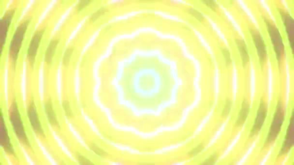 Yellow Glow Fast Motion Kaleidoscopic Background Resolution Backdrop — Vídeo de Stock