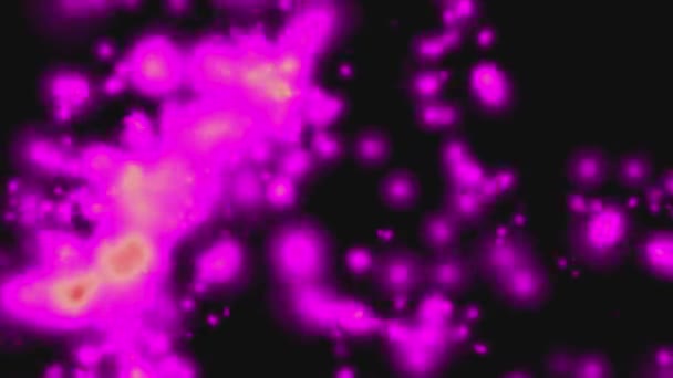 Purple Fractal Noise Glow Animation Background Resolution Backdrop — Vídeo de stock
