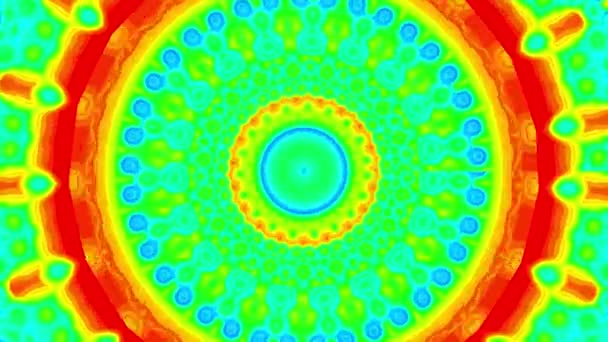 Colorful Mandala Effect Animation Background Resolution Backdrop — Stockvideo