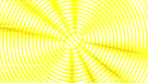 Yellow Moire Pattern Animation Background Resolution Backdrop — Wideo stockowe