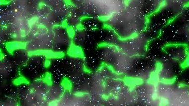 Green electric and glittering animation background. 4k resolution 2D backdrop