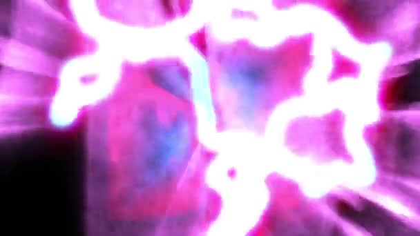 Pink Flow Ray Abstract Animation Curve Streak Animation Resolution Backdrop — Video Stock
