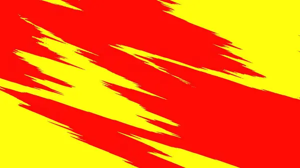 贴上红色和黄色背景效果 2D计算机渲染设计 — 图库照片