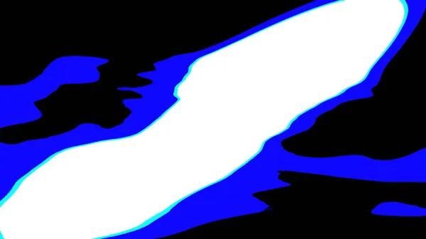 Gesteriliseerde Witte Gloed Met Blauwe Omtrek Donkere Achtergrond Computer Rendering — Stockfoto