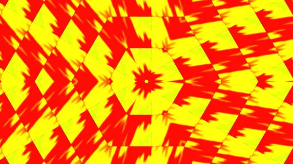 Czerwony Żółty Kalejdoskop Gradientowe Tło Animacji Projekt Renderowania Komputera — Zdjęcie stockowe