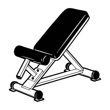 Beyaz arkaplan ile basit bir vektör ayarlanabilir bank oluştur