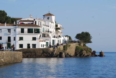 İspanyol Akdeniz köyünün güzel manzarası