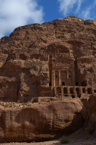 Las Ruinas Antiguas Ciudad Petra Jordania — Foto de Stock