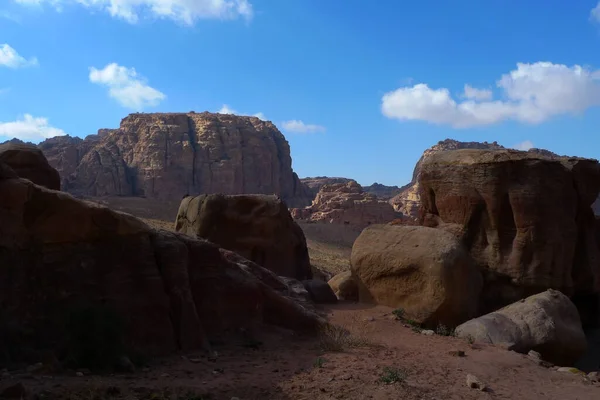 Красивый Пейзаж Долины Пустыне Иордании — стоковое фото