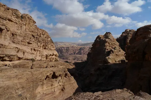 Прекрасный Вид Каньон Пустыне Иордании — стоковое фото